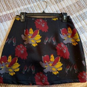 Lush Floral Mini Skirt